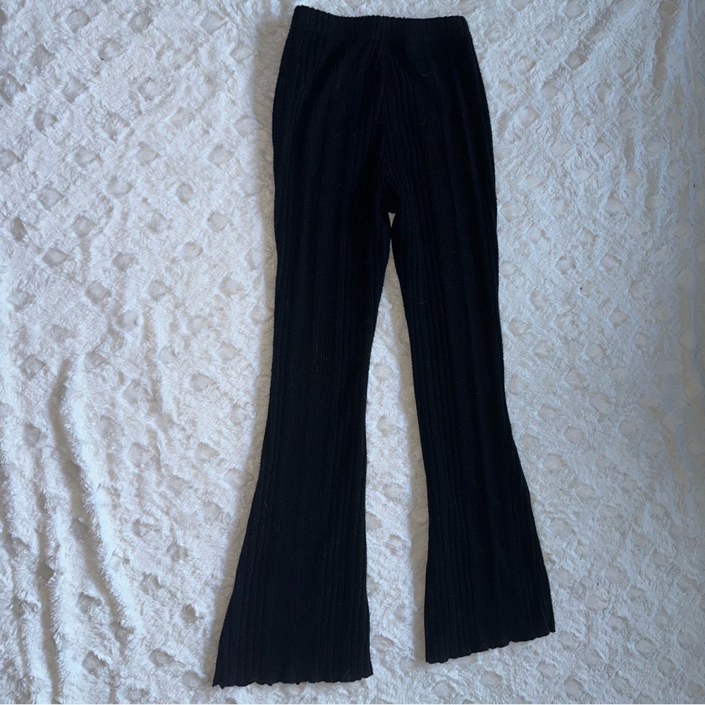 Black Knitted Yoga Pants - Size Petite XXS - Picture 1 of 7